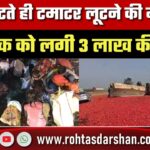 ट्रक पलटते ही टमाटर लूटने की होड़! भीड़ ने कर दिया लाखों का नुकसान