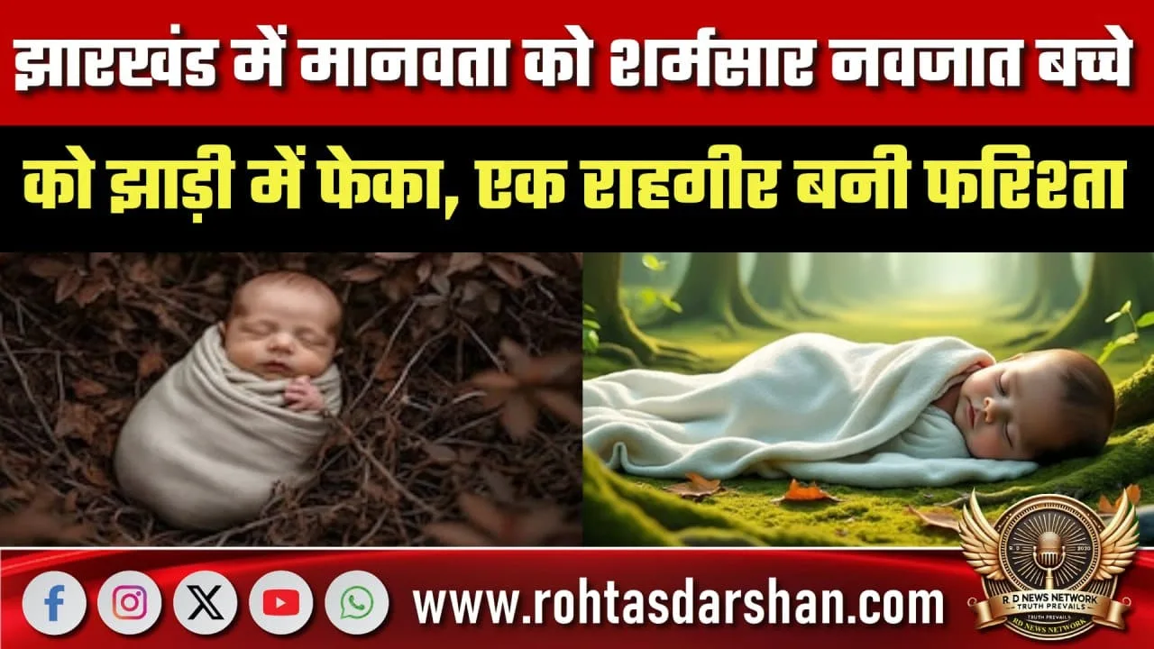 Jharkhand में झाड़ी में फेंका नवजात, बची जान