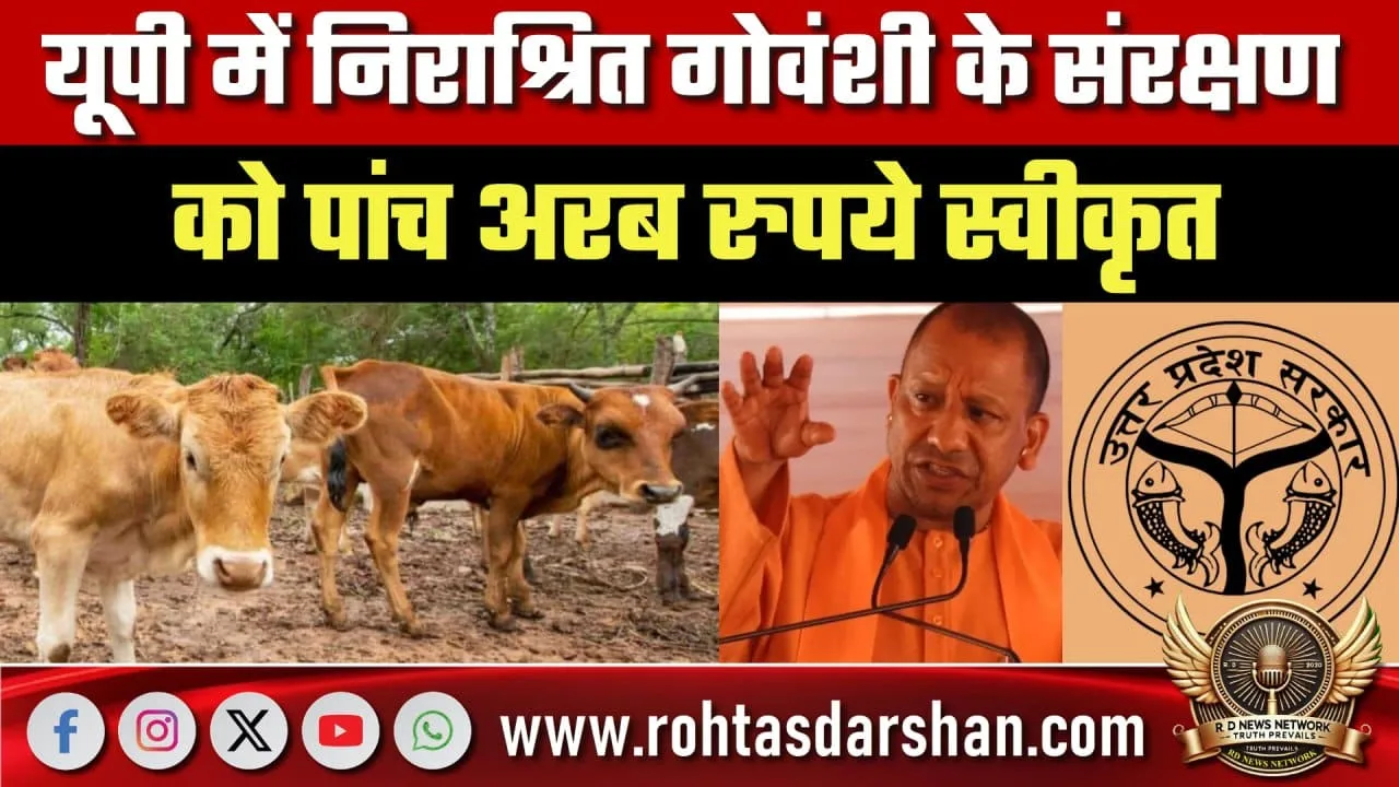 UP गोवंश संरक्षण को 5 अरब रुपये मंजूर