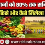 किसानों को 80% सब्सिडी! सरकार की बड़ी स्कीम से कौन होगा फ़ायज़याब? जानिए पूरी प्रक्रिया
