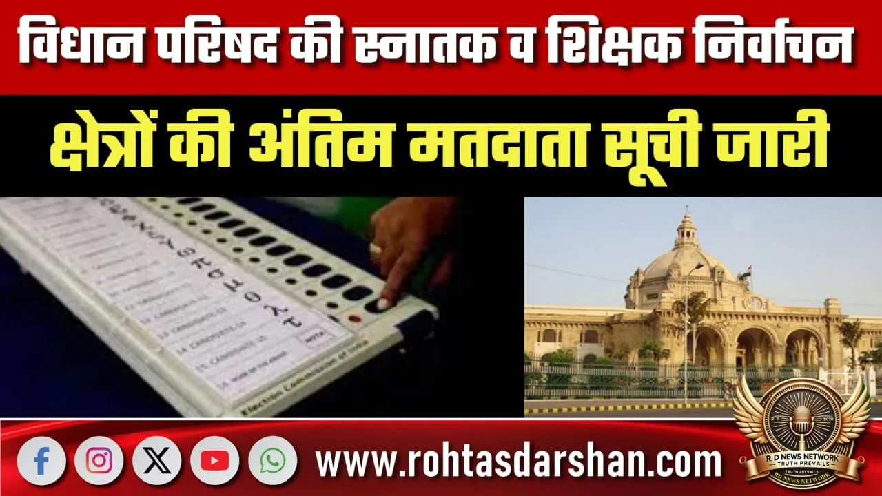 UP MLC Election Final Voter List जारी