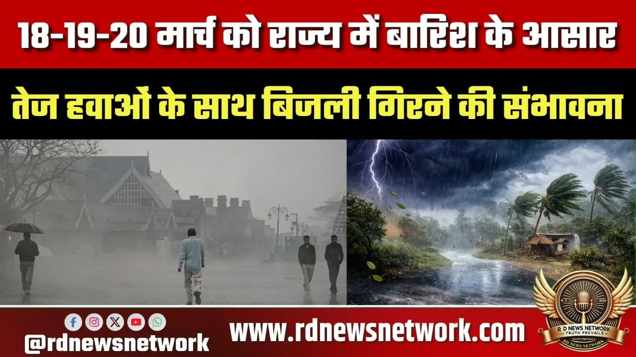 Jharkhand Weather Alert 18-20 मार्च बारिश चेतावनी